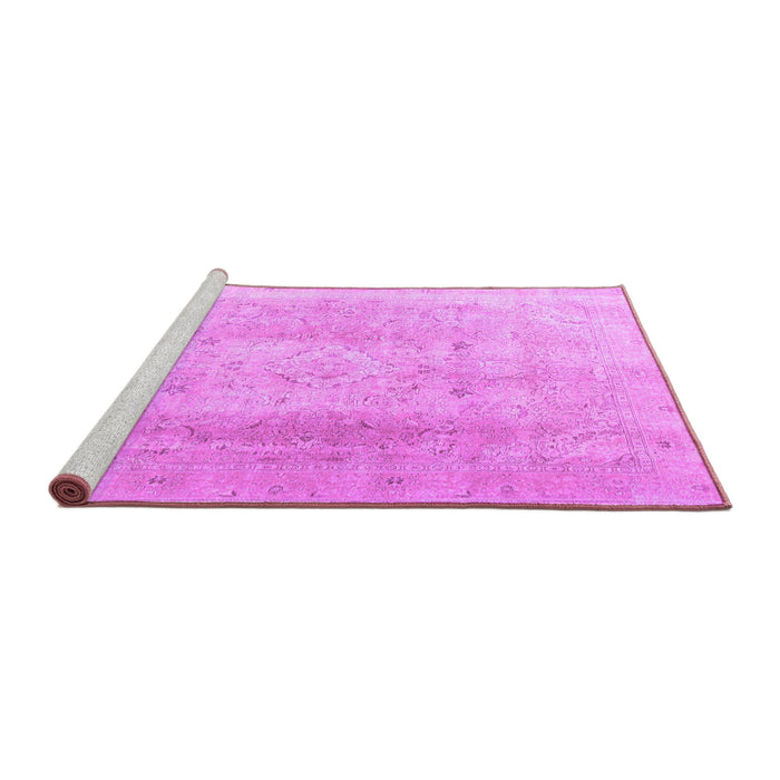 Sideview of Machine Washable Persian Purple Traditional Area Rugs, wshtr4037pur