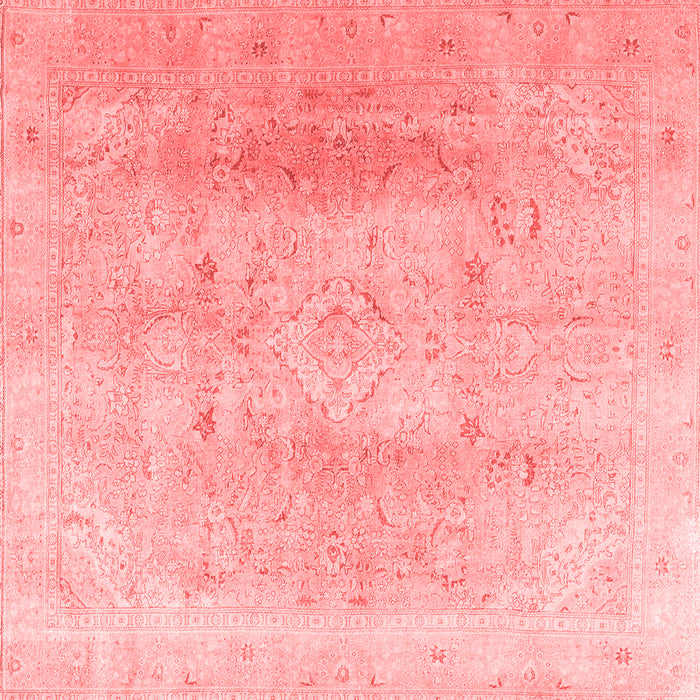 Machine Washable Persian Red Traditional Rug, wshtr4037red