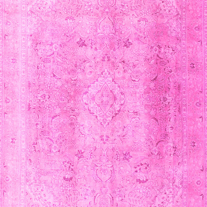 Machine Washable Persian Pink Traditional Rug, wshtr4037pnk