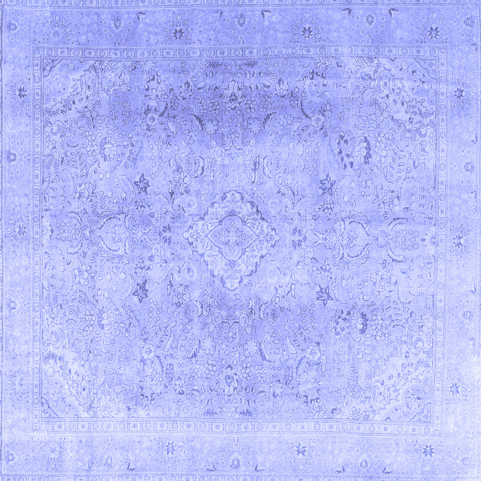 Square Persian Blue Traditional Rug, tr4037blu