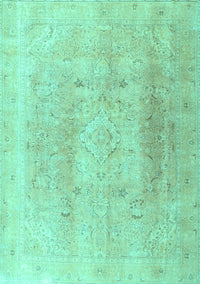 Persian Turquoise Traditional Rug, tr4037turq