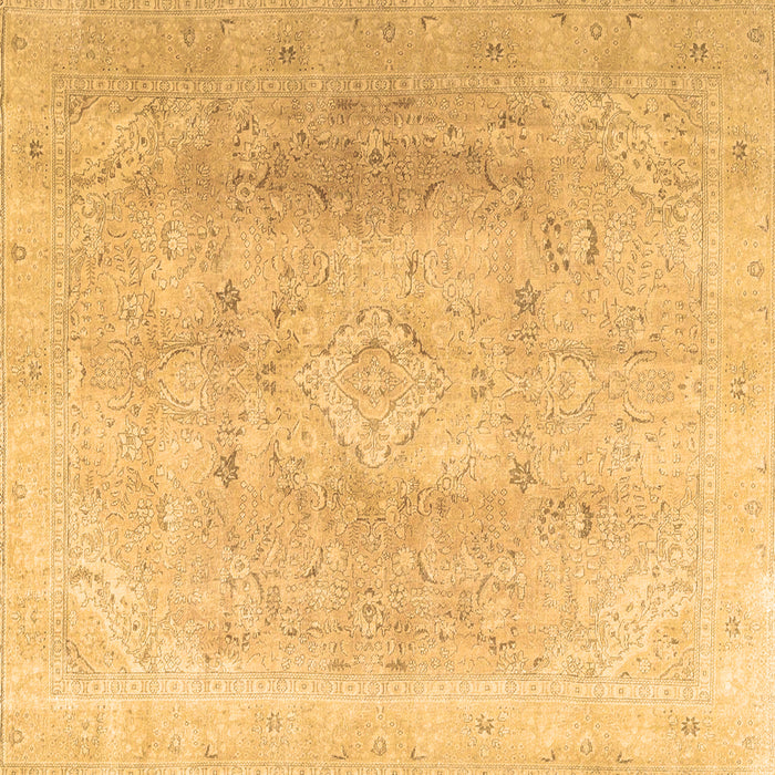 Square Machine Washable Persian Brown Traditional Rug, wshtr4037brn