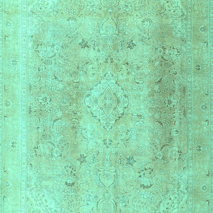 Machine Washable Persian Turquoise Traditional Area Rugs, wshtr4037turq