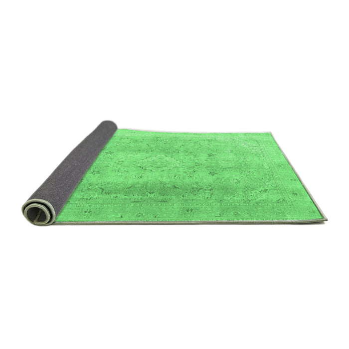 Sideview of Persian Emerald Green Traditional Rug, tr4037emgrn
