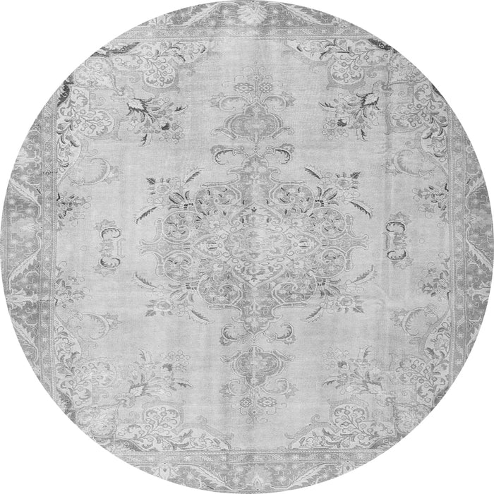 Machine Washable Persian Gray Traditional Rug, wshtr4038gry