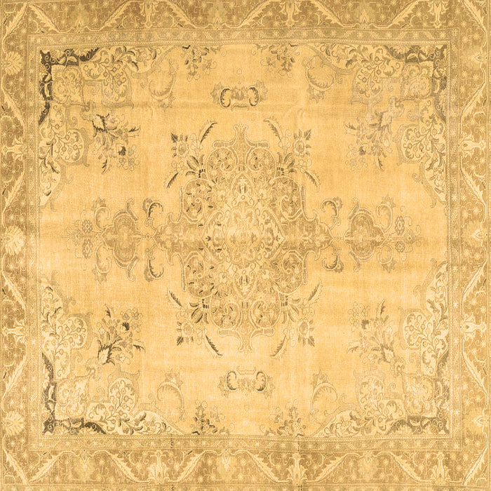 Square Machine Washable Persian Brown Traditional Rug, wshtr4038brn