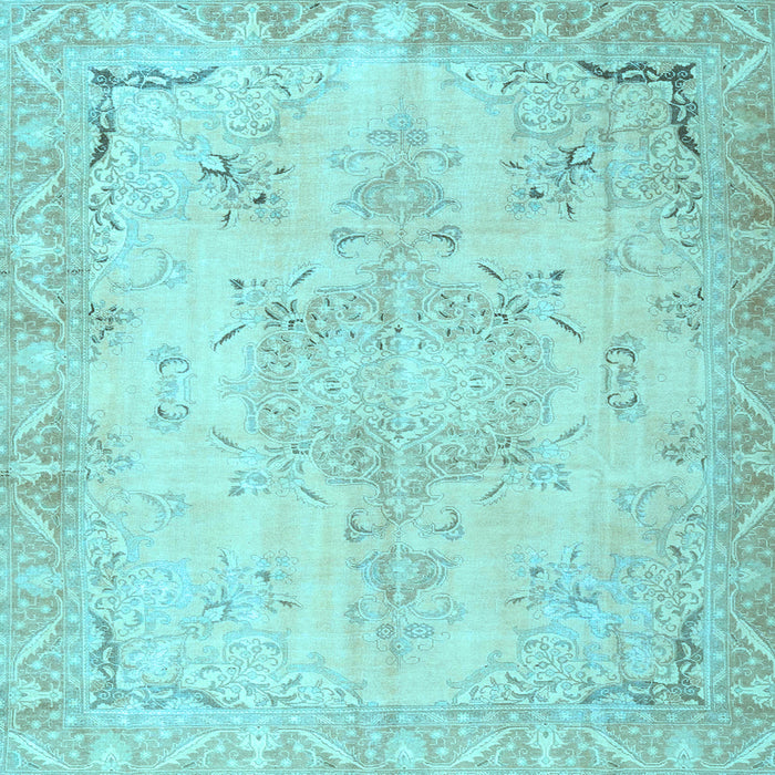 Square Persian Light Blue Traditional Rug, tr4038lblu