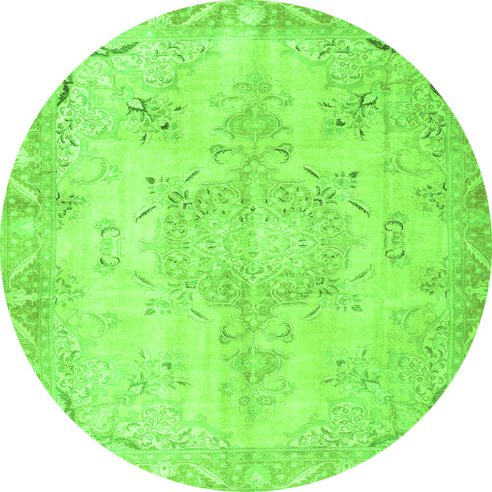 Machine Washable Persian Green Traditional Area Rugs, wshtr4038grn