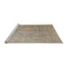 Sideview of Machine Washable Traditional Dark Almond Brown Rug, wshtr4039