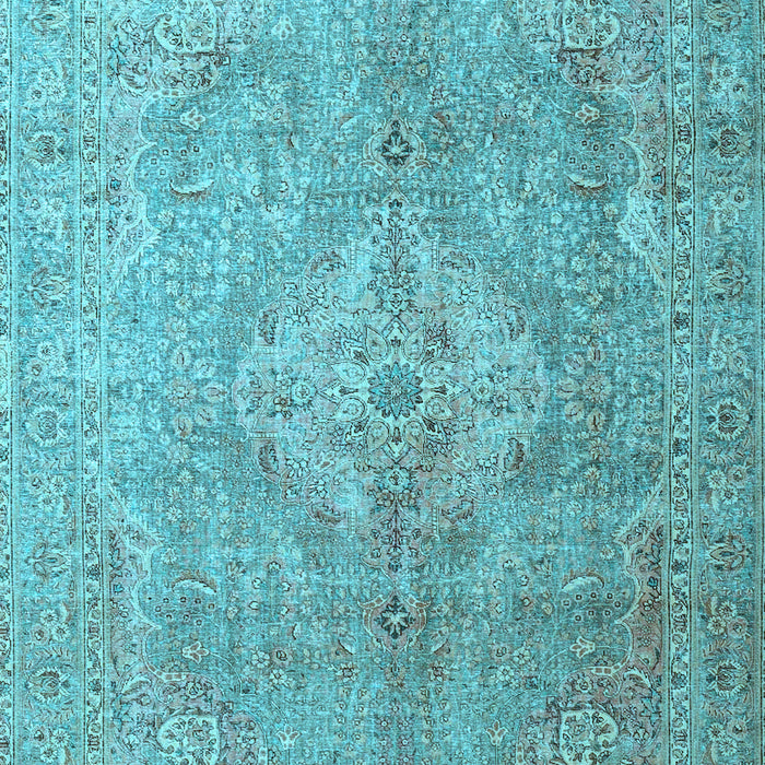 Machine Washable Persian Light Blue Traditional Rug, wshtr4039lblu