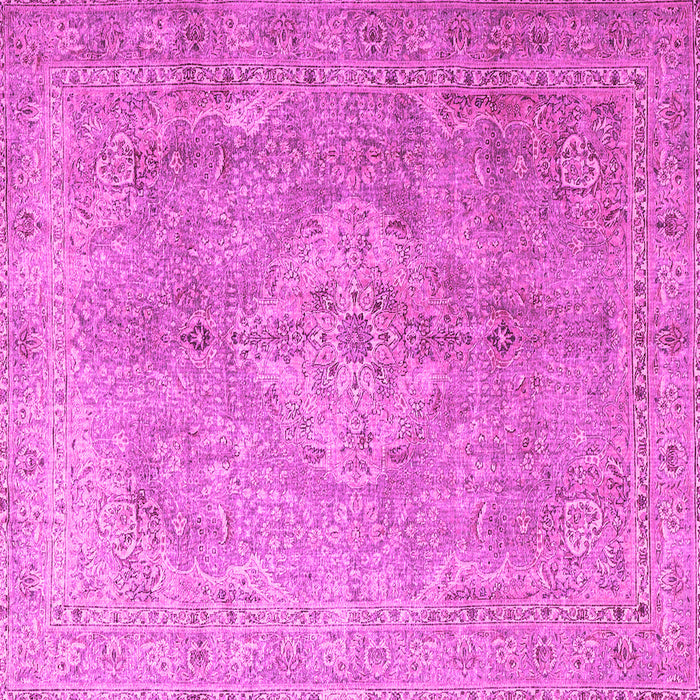 Square Machine Washable Persian Pink Traditional Rug, wshtr4039pnk