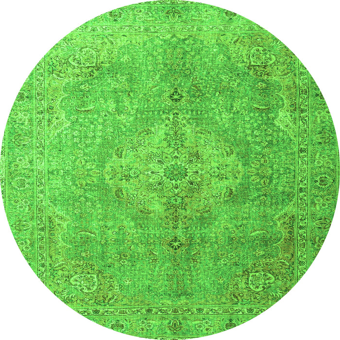 Machine Washable Persian Green Traditional Area Rugs, wshtr4039grn