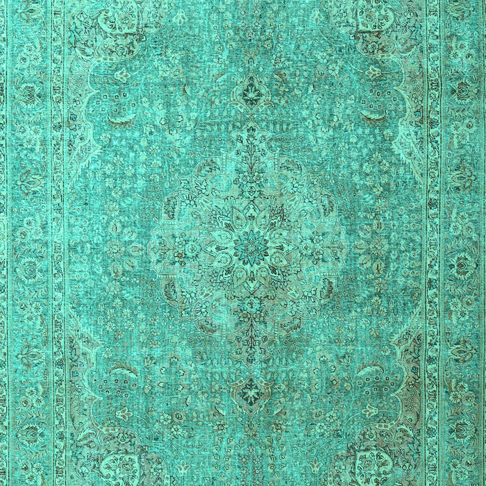 Machine Washable Persian Turquoise Traditional Area Rugs, wshtr4039turq