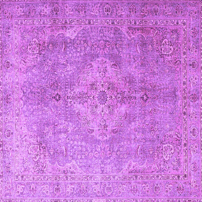 Square Persian Purple Traditional Rug, tr4039pur