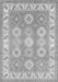 Geometric Gray Traditional Rug, tr403gry