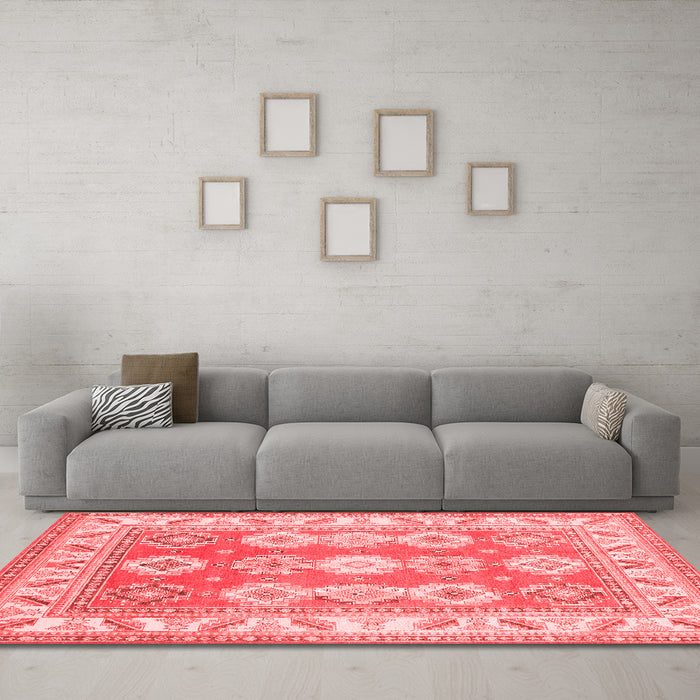 Traditional Red Washable Rugs