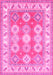 Geometric Pink Traditional Rug, tr403pnk