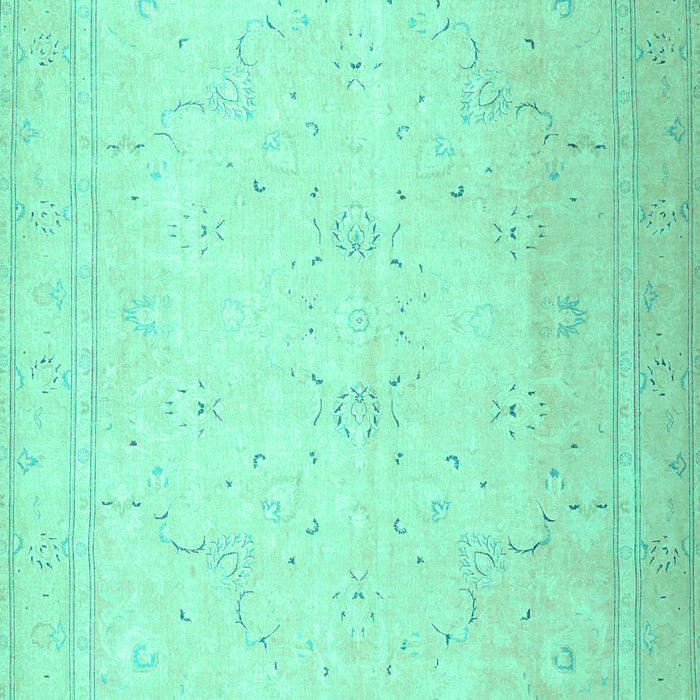 Machine Washable Persian Turquoise Traditional Area Rugs, wshtr4040turq