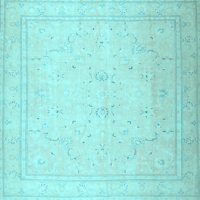 Square Persian Light Blue Traditional Rug, tr4040lblu