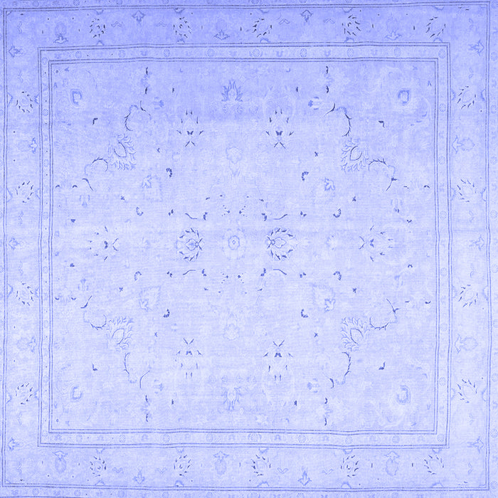 Square Persian Blue Traditional Rug, tr4040blu