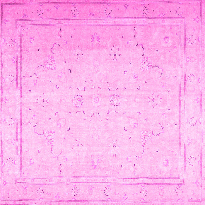 Square Persian Pink Traditional Rug, tr4040pnk