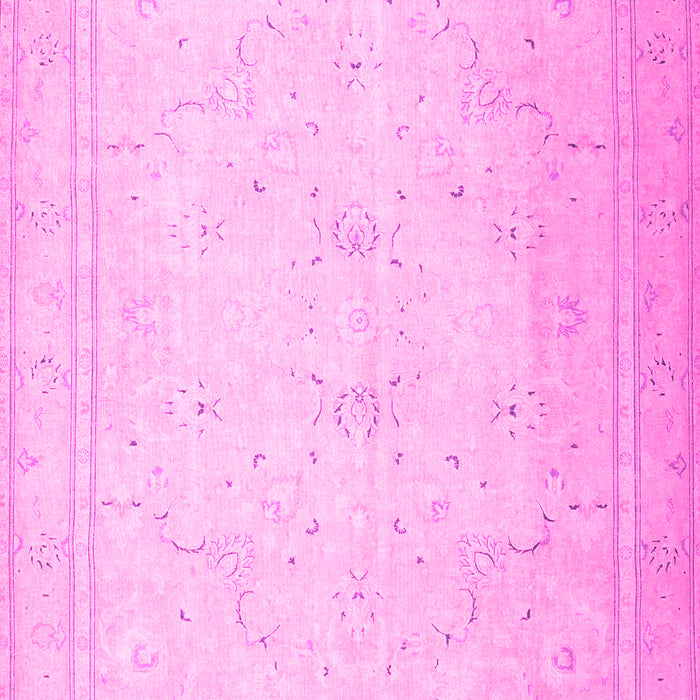 Machine Washable Persian Pink Traditional Rug, wshtr4040pnk