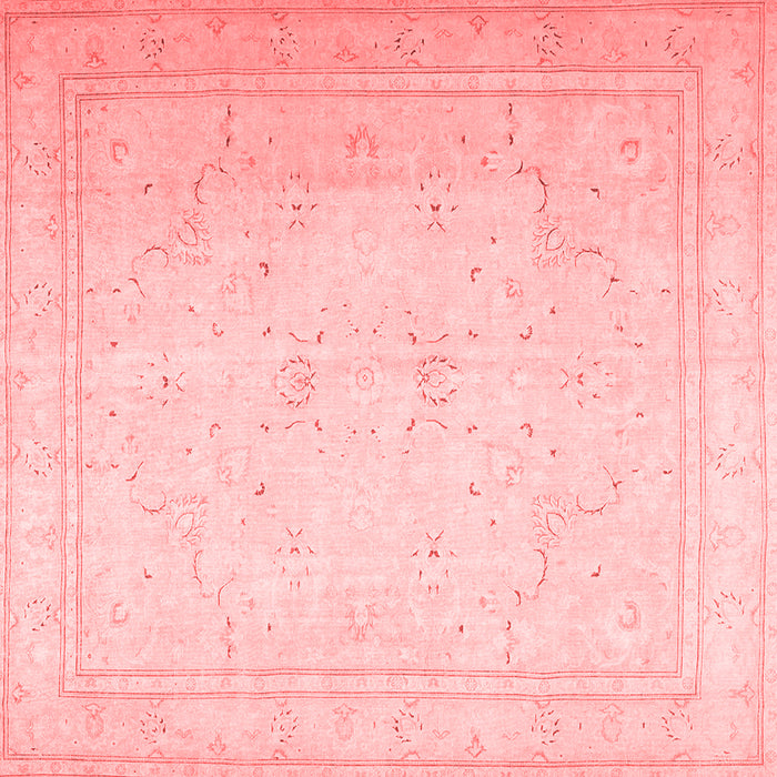 Machine Washable Persian Red Traditional Rug, wshtr4040red