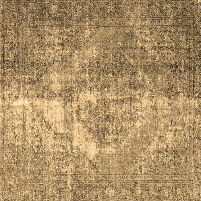 Square Machine Washable Persian Brown Traditional Rug, wshtr4041brn