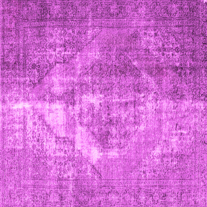 Square Machine Washable Persian Pink Traditional Rug, wshtr4041pnk