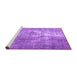 Sideview of Machine Washable Persian Purple Traditional Area Rugs, wshtr4041pur