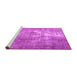 Sideview of Machine Washable Persian Pink Traditional Rug, wshtr4041pnk