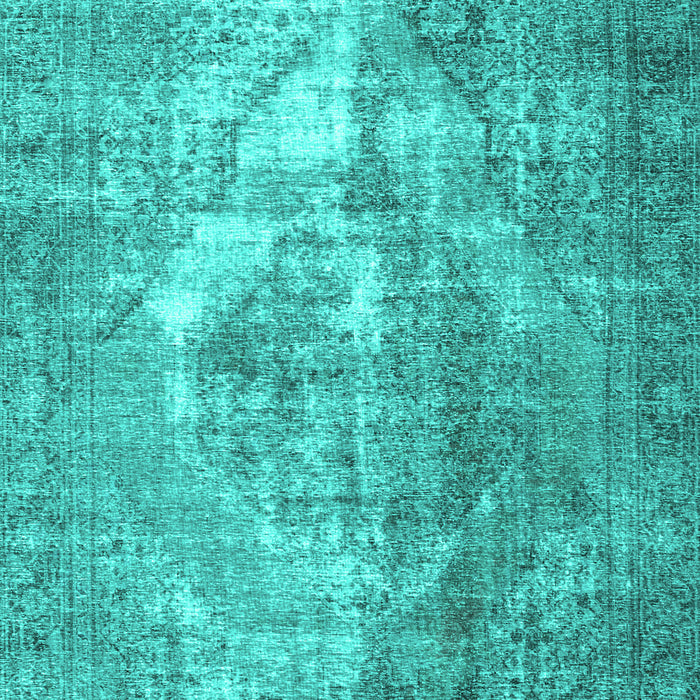 Machine Washable Persian Turquoise Traditional Area Rugs, wshtr4041turq