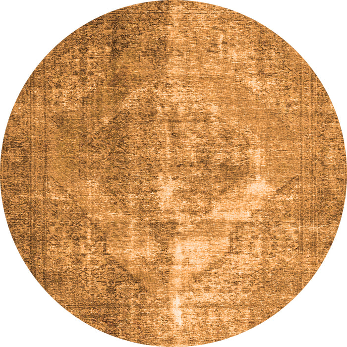 Machine Washable Persian Orange Traditional Area Rugs, wshtr4041org