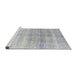 Sideview of Machine Washable Traditional Light Gray Rug, wshtr4042