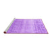 Sideview of Machine Washable Persian Purple Traditional Area Rugs, wshtr4042pur