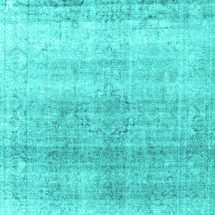 Machine Washable Persian Turquoise Traditional Area Rugs, wshtr4042turq