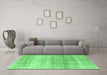 Machine Washable Persian Emerald Green Traditional Area Rugs in a Living Room,, wshtr4042emgrn