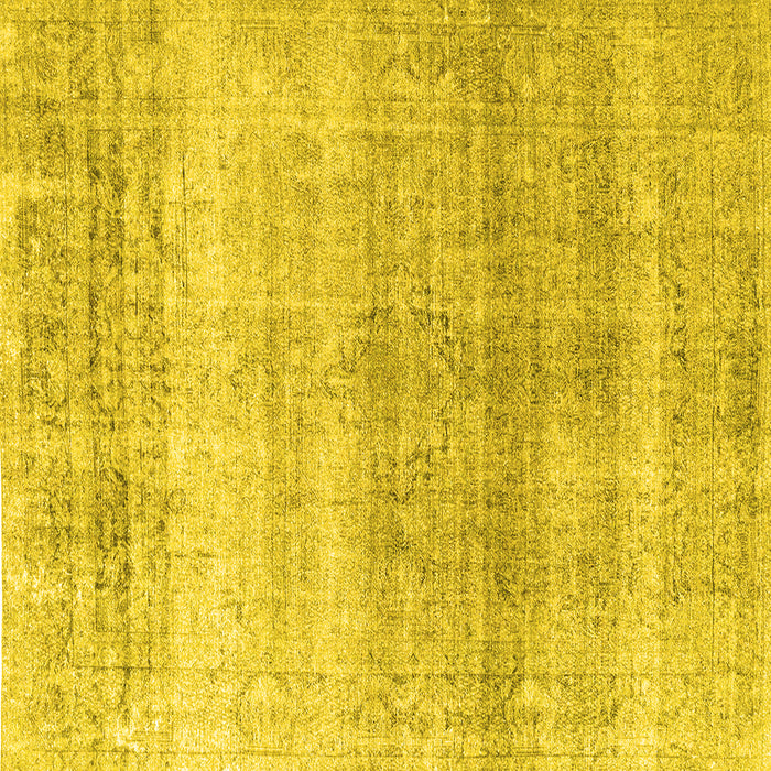 Square Persian Yellow Traditional Rug, tr4042yw