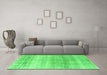 Machine Washable Persian Green Traditional Area Rugs in a Living Room,, wshtr4042grn