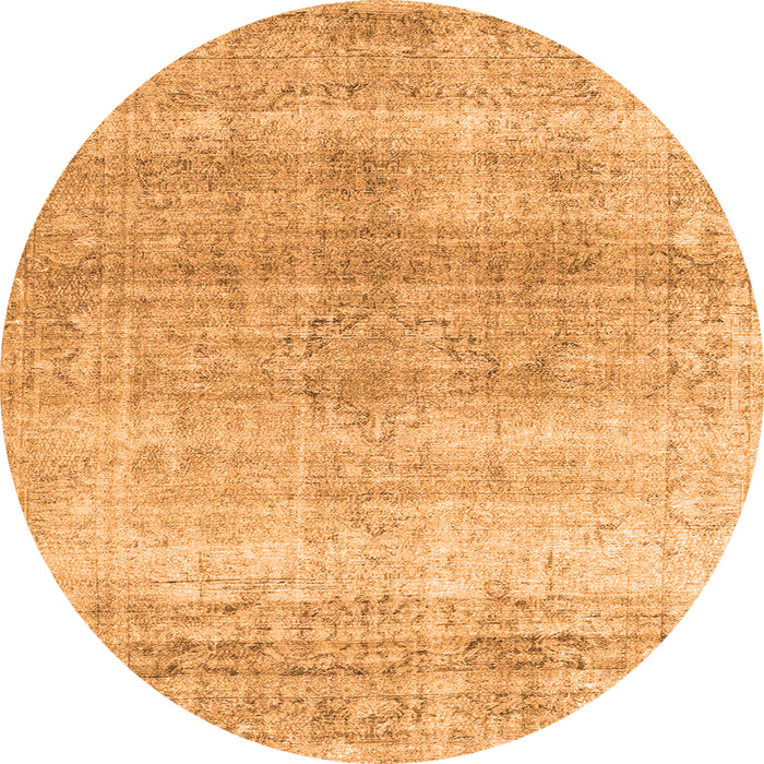 Square Persian Orange Traditional Rug, tr4042org