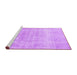 Sideview of Machine Washable Persian Purple Traditional Area Rugs, wshtr4043pur