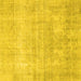 Square Persian Yellow Traditional Rug, tr4043yw