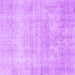 Square Machine Washable Persian Purple Traditional Area Rugs, wshtr4043pur