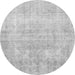 Machine Washable Persian Gray Traditional Rug, wshtr4043gry