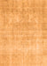 Serging Thickness of Machine Washable Persian Orange Traditional Area Rugs, wshtr4043org