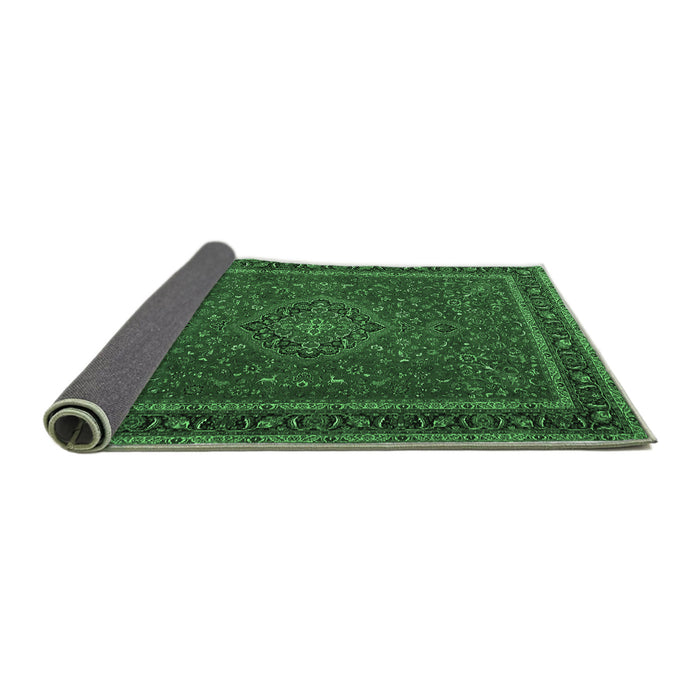 Sideview of Persian Emerald Green Traditional Rug, tr4044emgrn