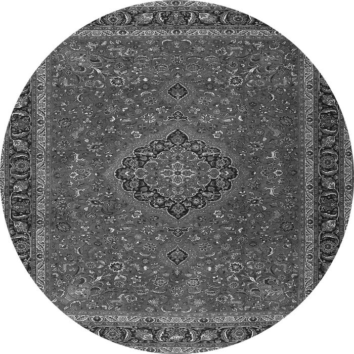 Machine Washable Persian Gray Traditional Rug, wshtr4044gry