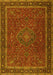 Machine Washable Persian Yellow Traditional Rug, wshtr4044yw