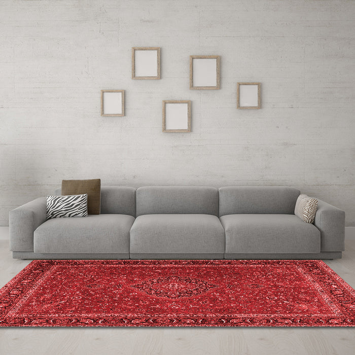Traditional Red Washable Rugs