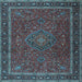 Square Persian Light Blue Traditional Rug, tr4044lblu